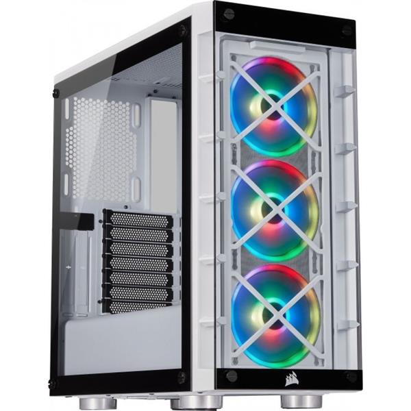 Case Corsair Crystal 465X RGB Tempered Glass Mid Tower Smart White (CC-9011189-WW) _919KT